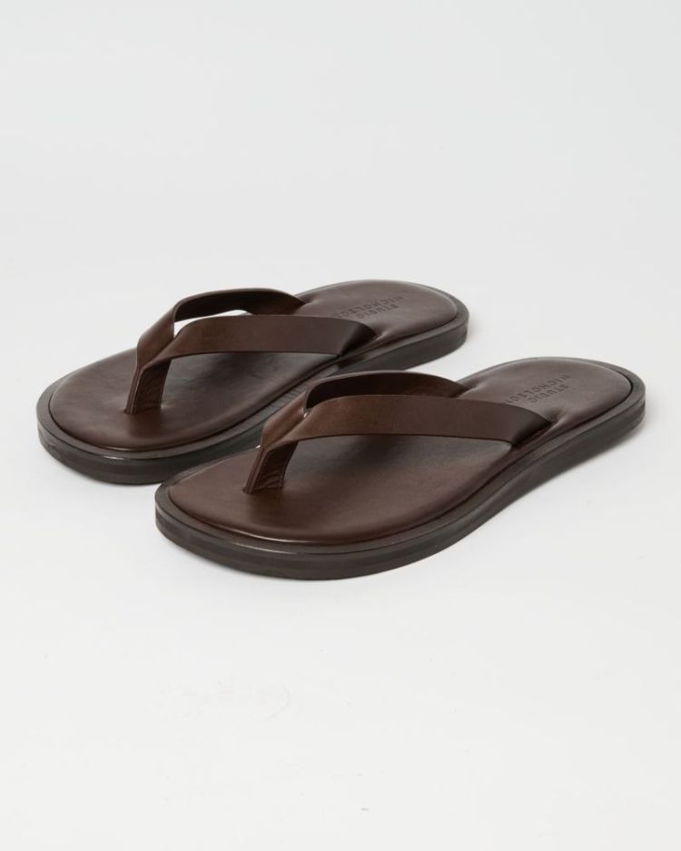 FOOTBED THONG - COCOA