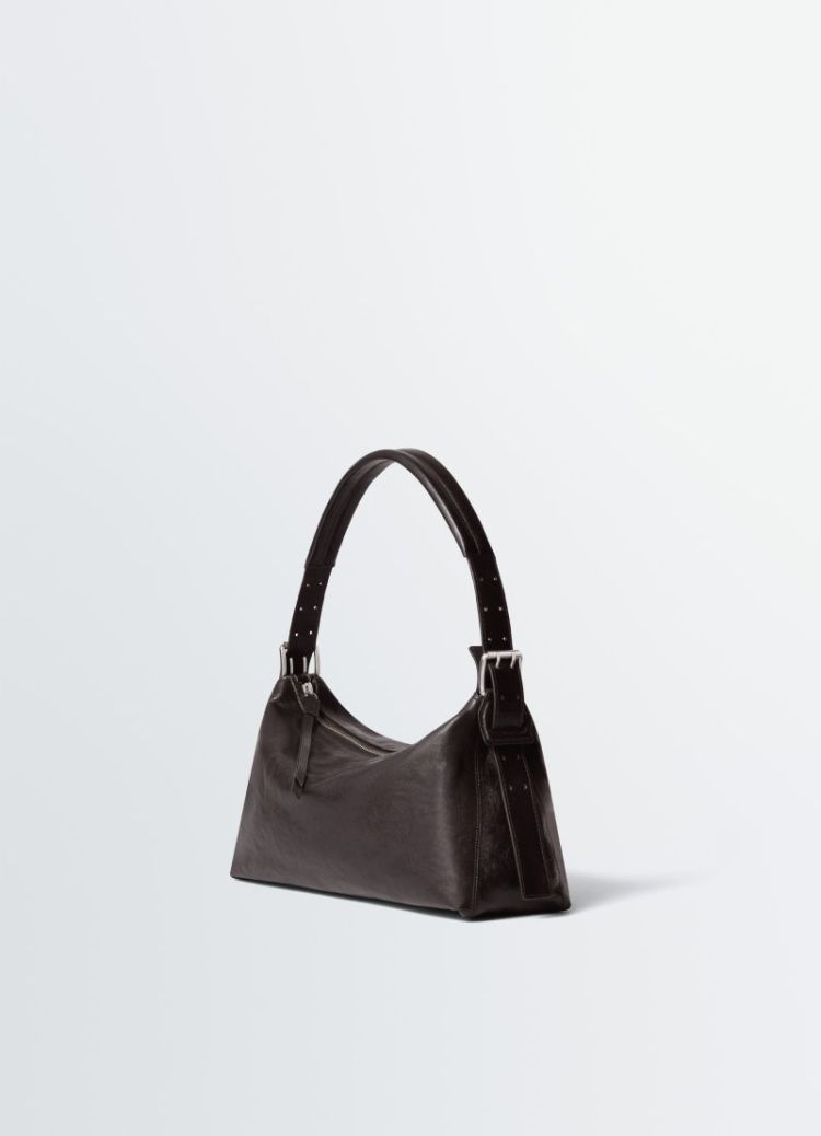 BELTED BAGUETTE BAG BR490 DARK CHOC