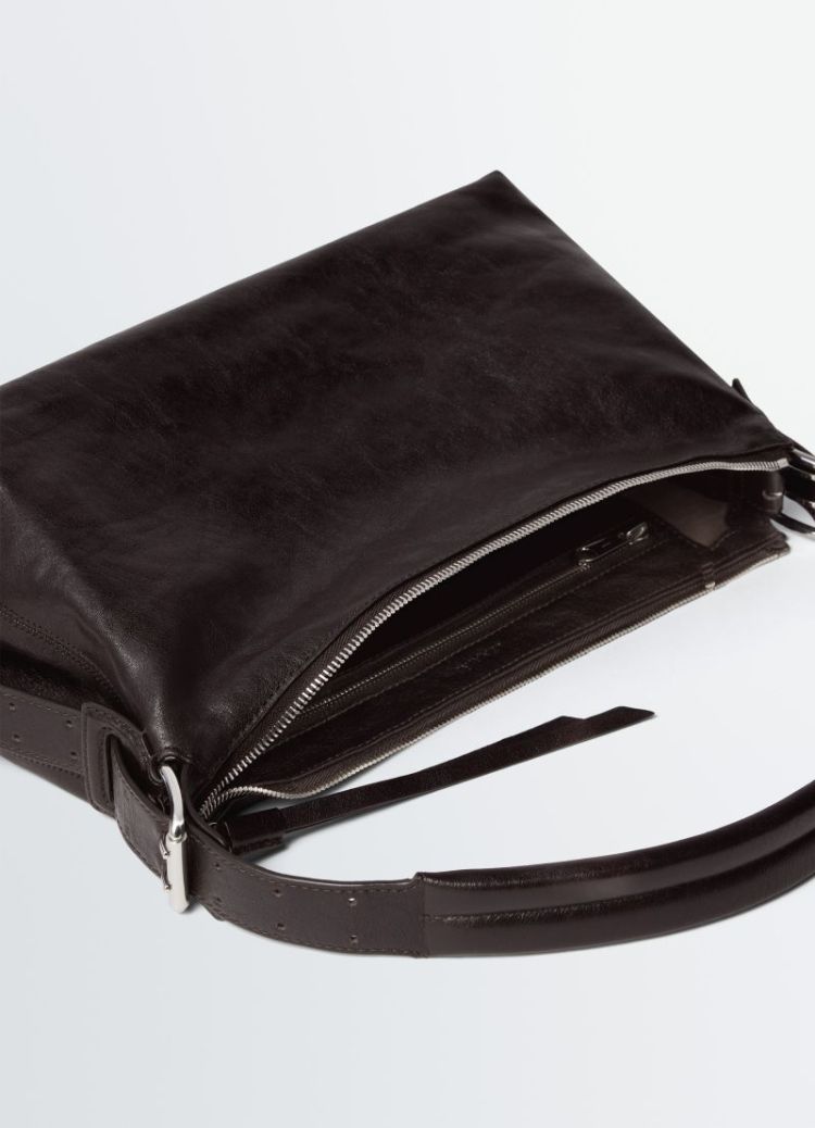 BELTED BAGUETTE BAG BR490 DARK CHOC