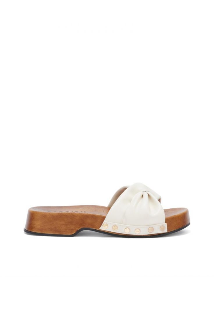 Tia Fairy Clog Nappa 135 Egret