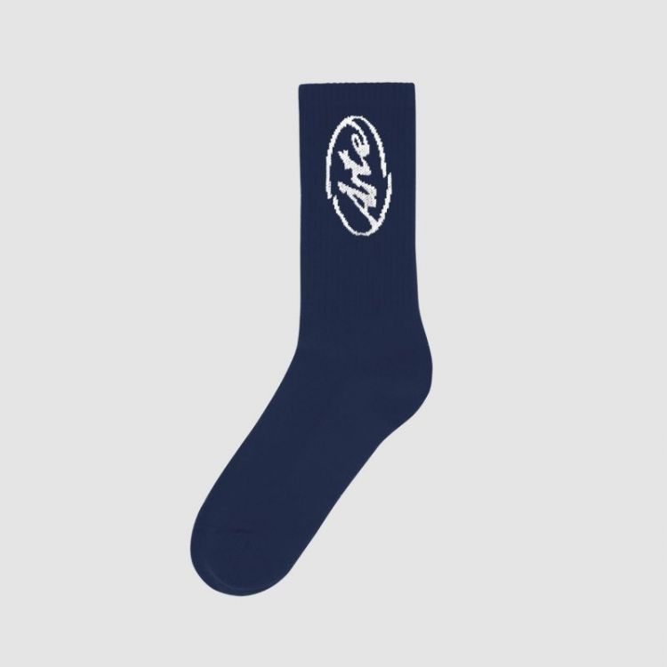 Circle Logo Socks 450 Navy
