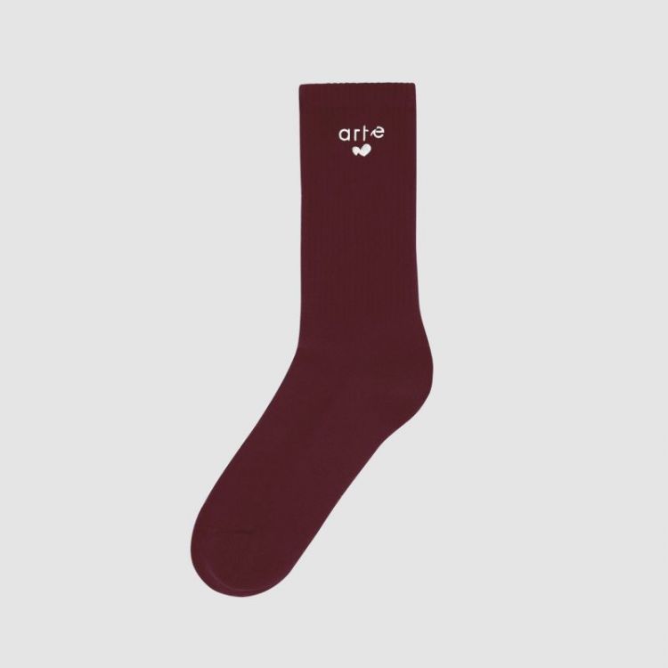 Heart Logo Socks 602 Bordeaux