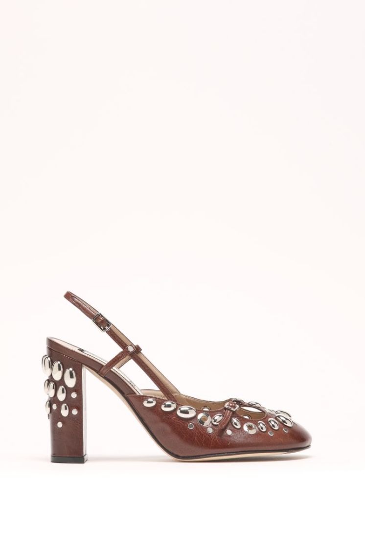 Slingback Calf Leather - Chestnut