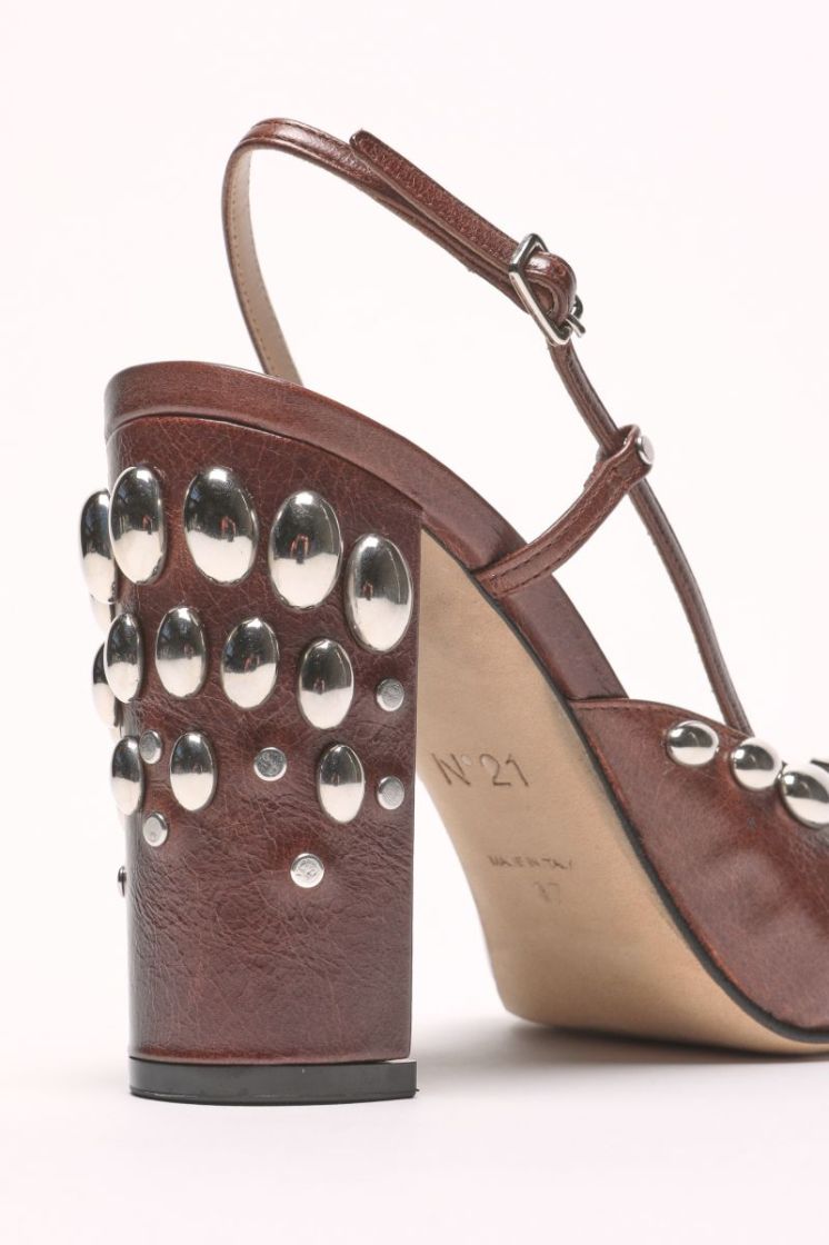 Slingback Calf Leather - Chestnut