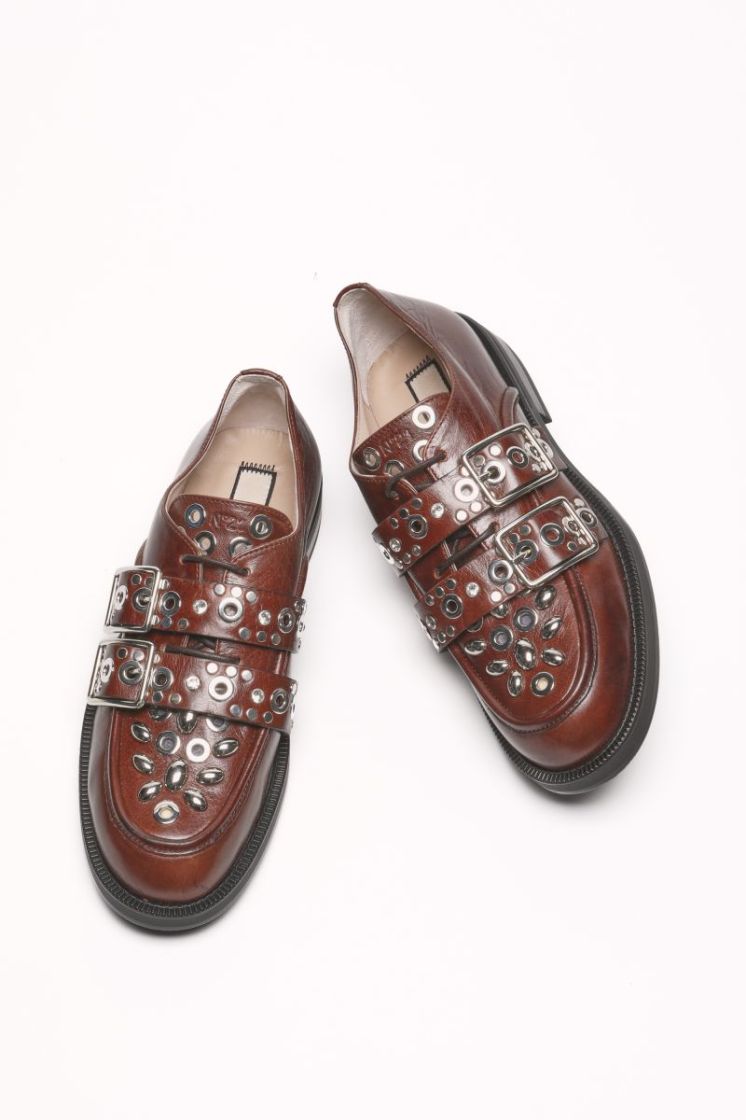 Derby Calf Leather - Chestnut