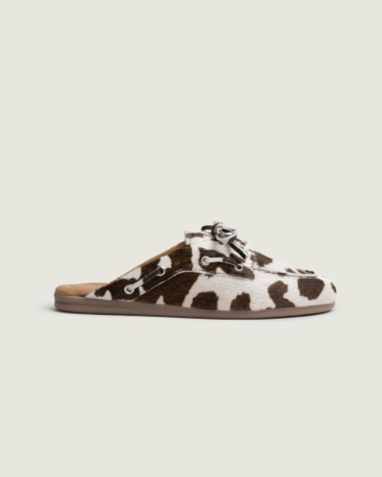 Boat Loafer Mule - Animal 702 Cow