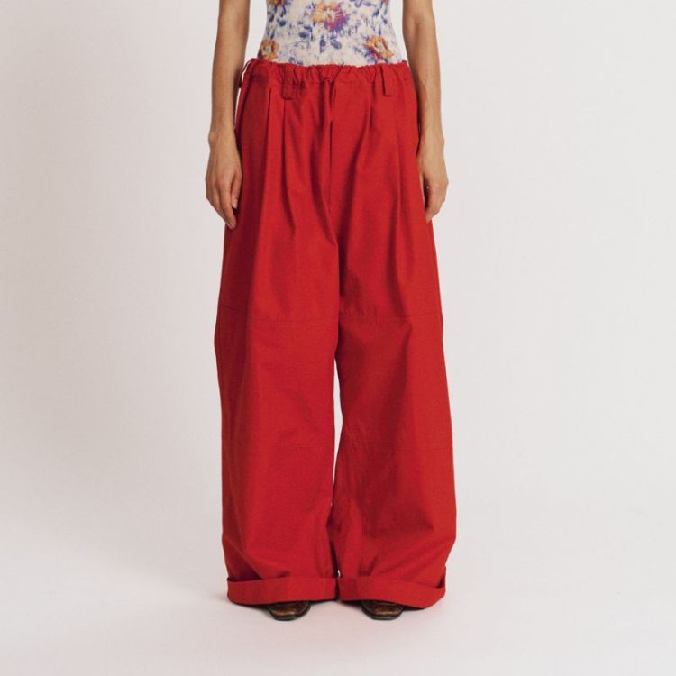 WORKWEAR DRAWSTRING CHINO - RED