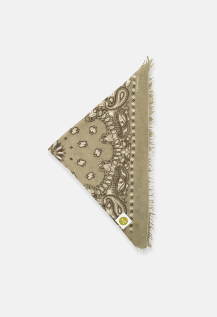 BANDANA CALVINA PAISLEY  K BEIGE