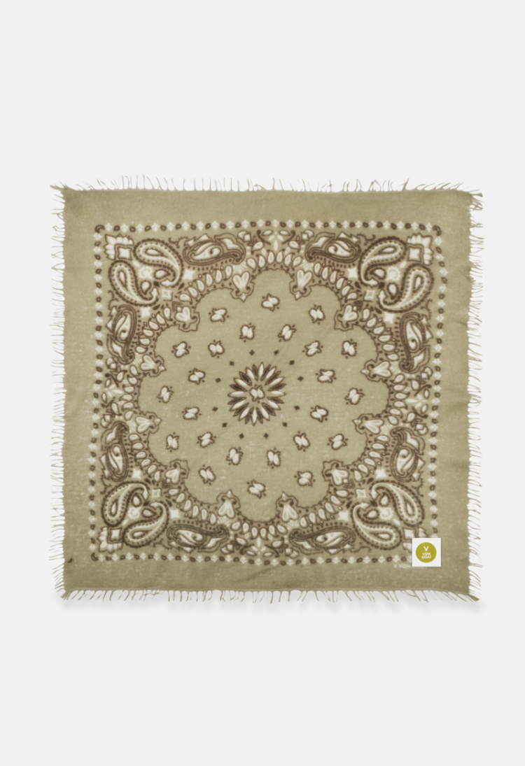 BANDANA CALVINA PAISLEY  K BEIGE