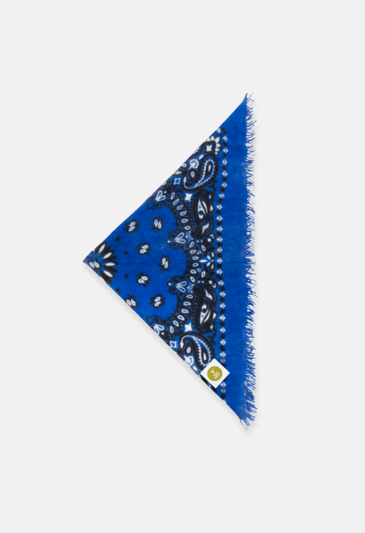 BANDANA CALVINA PAISLEY  N BLUE