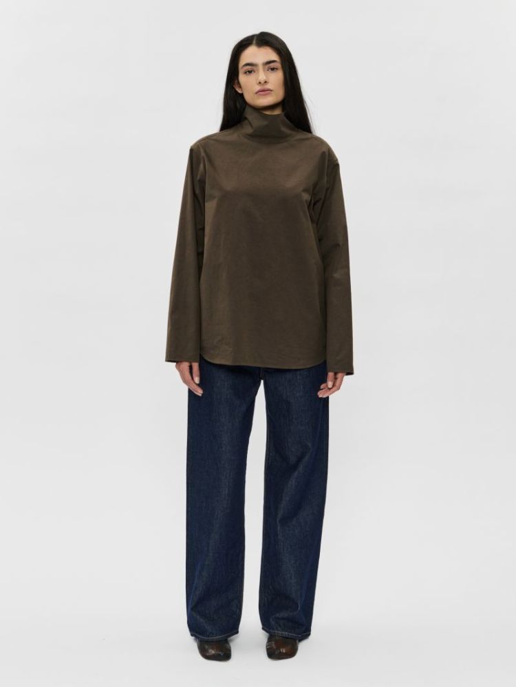 TURTLENECK SHIRT - CAPER