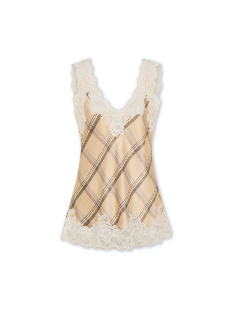 HAUT V392 BEIGE CHEC
