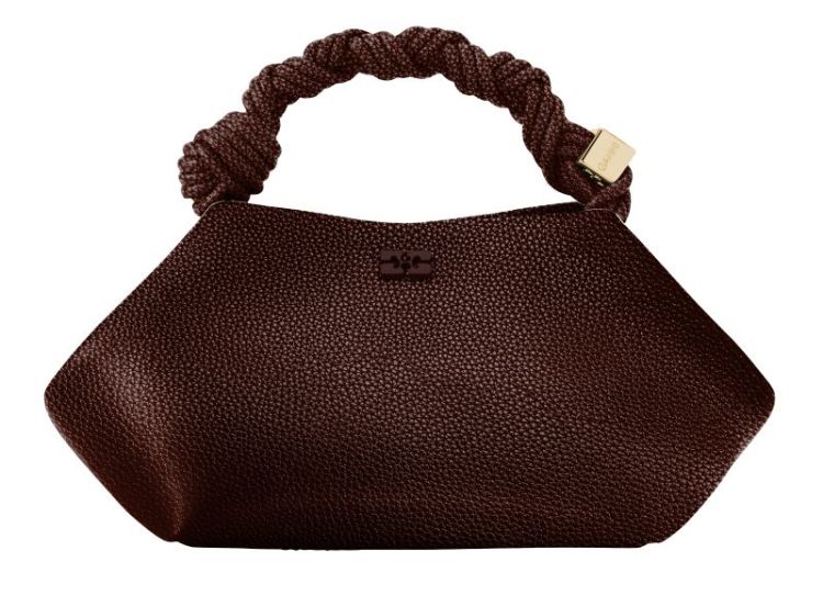 Ganni Bou Bag Small Grained - Chicory Coffe