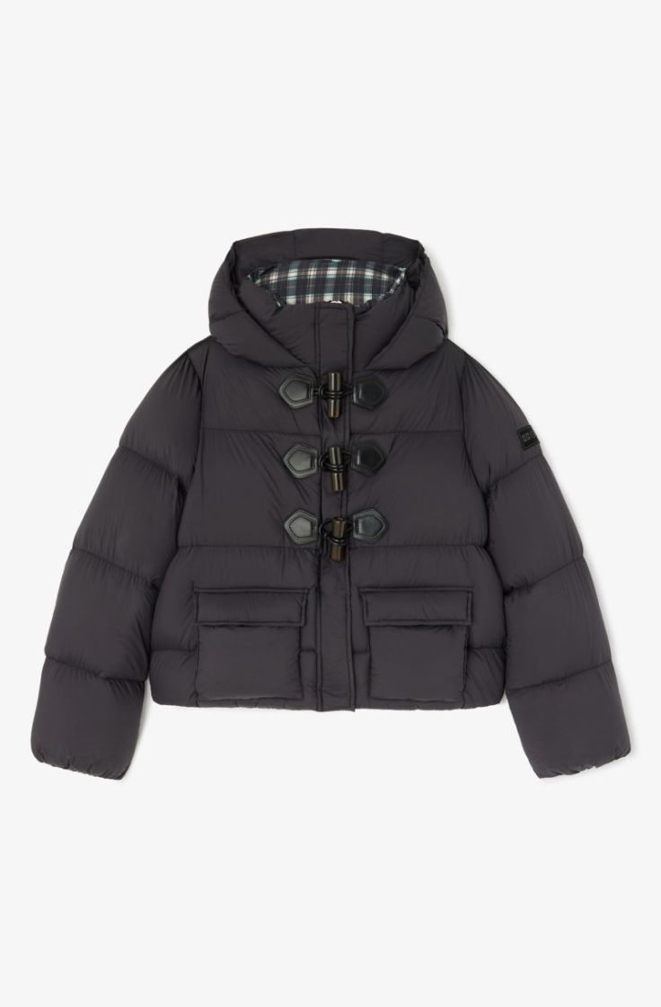 Future Nylon Quilt Mini Puffer - Phantom