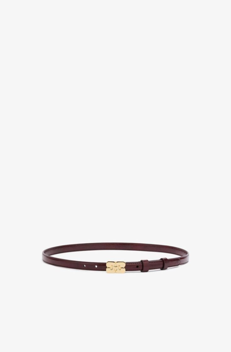 Kat Belt Small Naplack - Burgundy