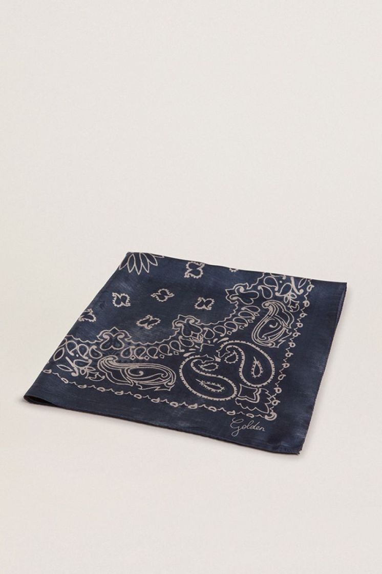 FOULARD PAISLEY - DENIM BLUE
