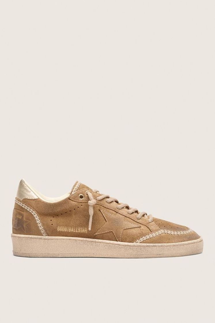 BALLSTAR SUEDE - TOBACCO/GOLD