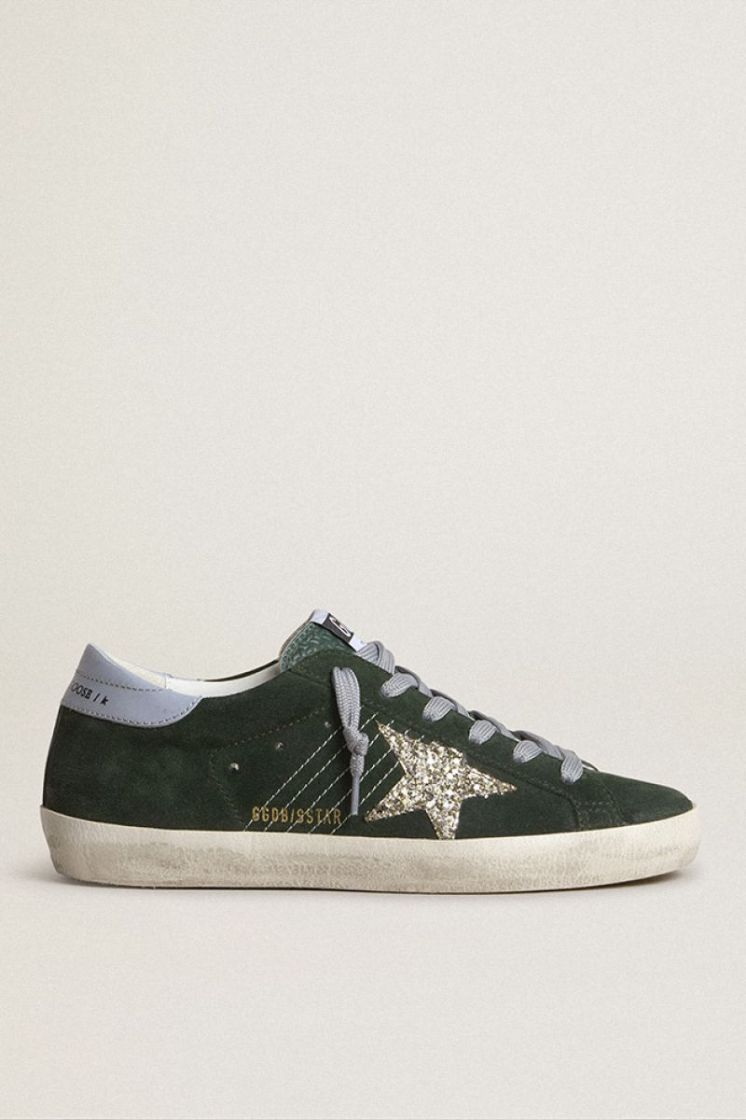 SUPER STAR SUEDE - DARK GREEN/PL