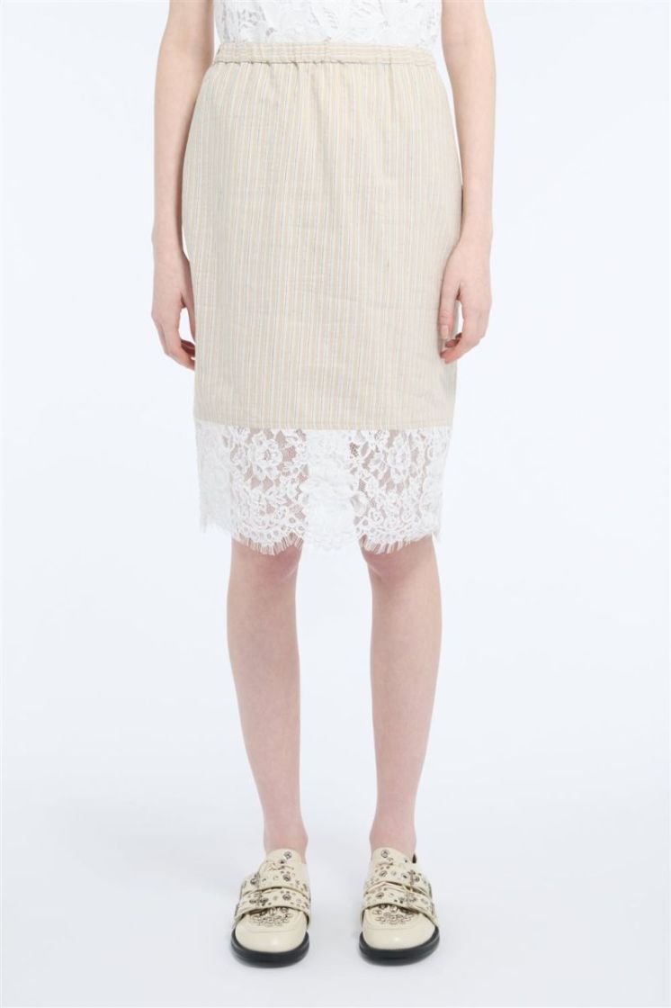 Woven  Skirt RD11 Striped Li