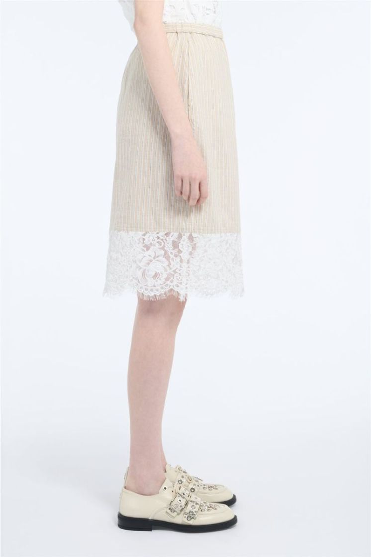 Woven  Skirt RD11 Striped Li
