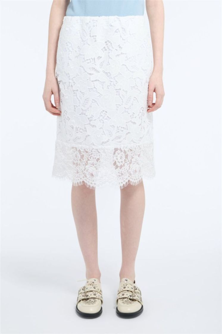 Woven  Skirt 1102 Cream