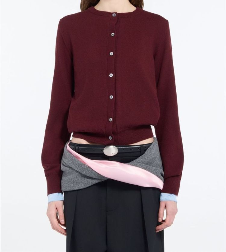 Knitted Cardigan 4469 Bordeaux