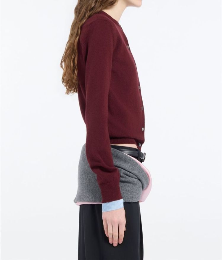 Knitted Cardigan 4469 Bordeaux