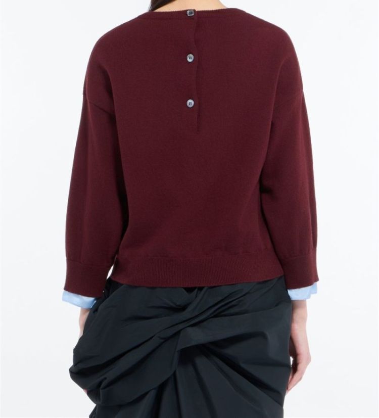 Round Neck Knitted 4469 Bordeaux