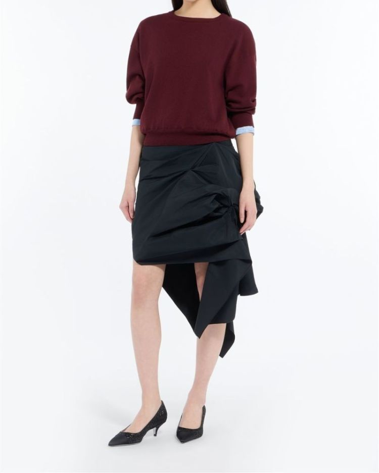 Round Neck Knitted 4469 Bordeaux