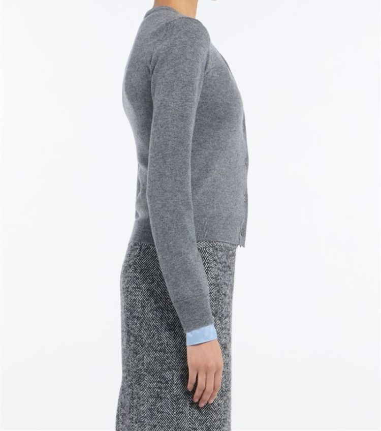 Round Neck Knitted 8995 Melange Gr