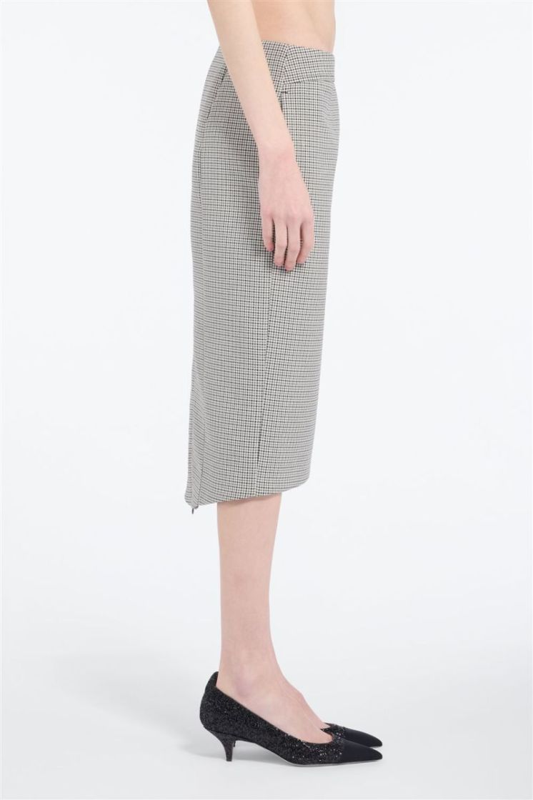 Woven  Skirt Q191 Quadro Bia