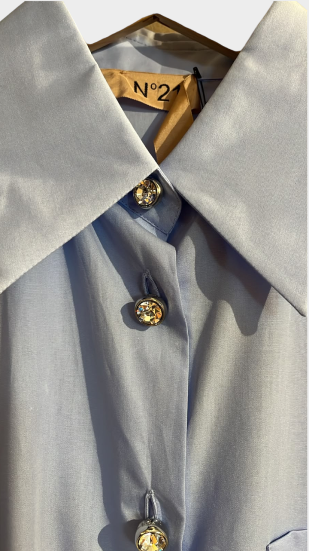 Woven Shirt 6380 Azzurro