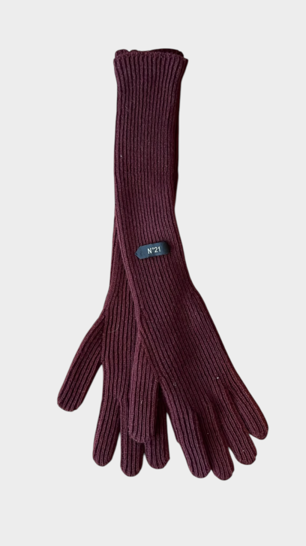 Knitted Gloves 4469 Bordeaux
