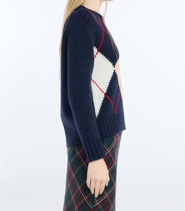 Round Neck Knitted 6689 Classic Bl