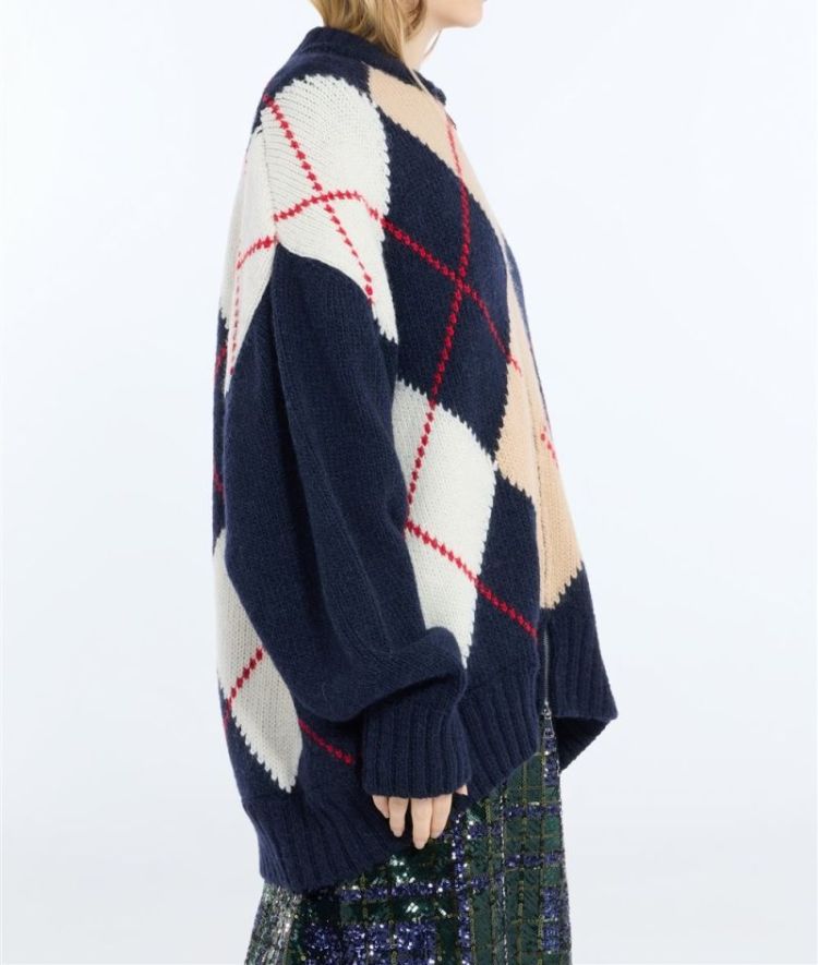 Knitted Blouson Jacket 6689 Classic Bl