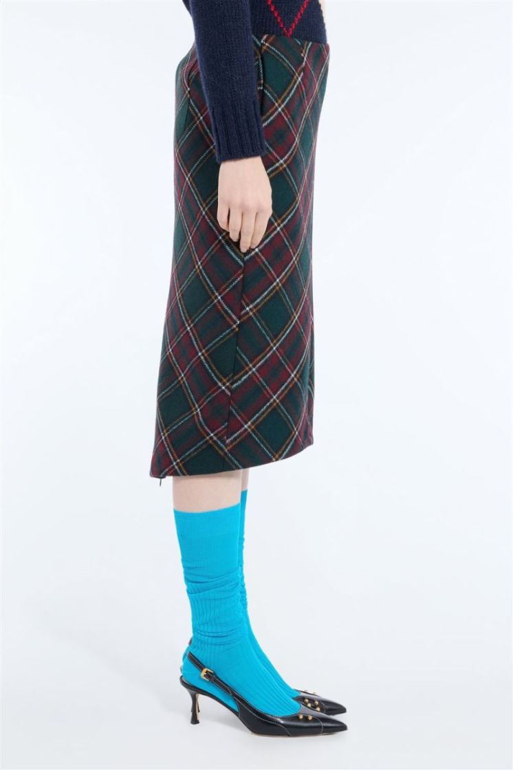 Woven  Skirt Q5C1 Quadro Ver