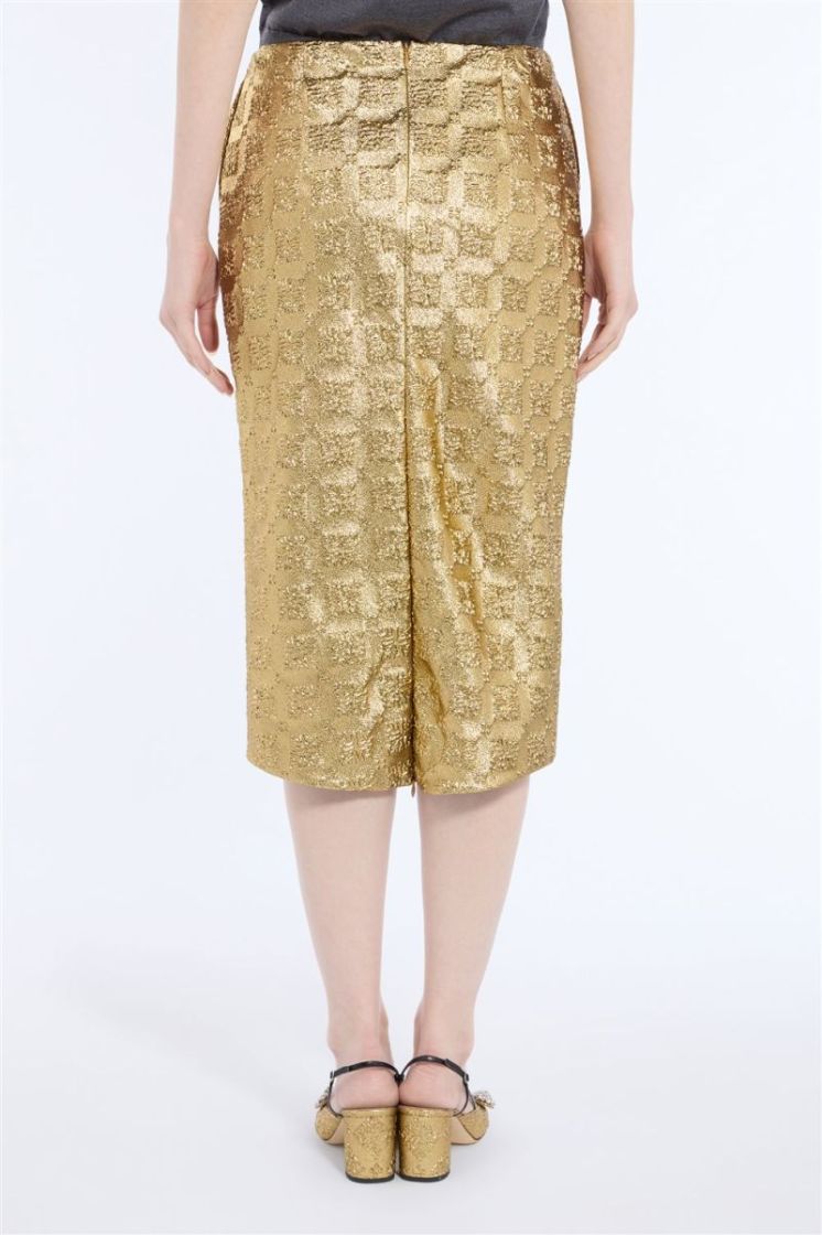 Woven  Skirt M301 Giallo/Oro
