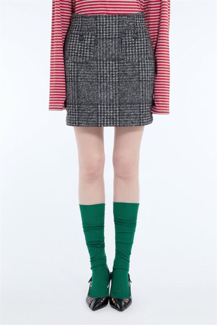 Woven  Skirt Q981 Quadro-F.D