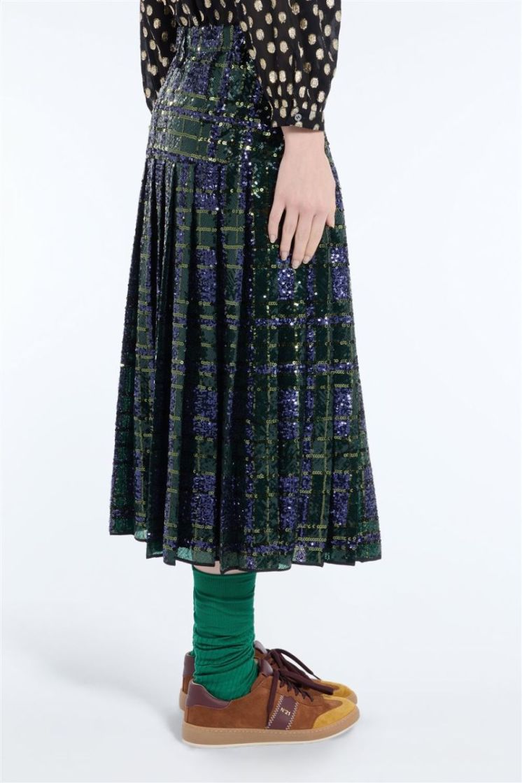 Woven  Skirt Q571 Quadri Fon
