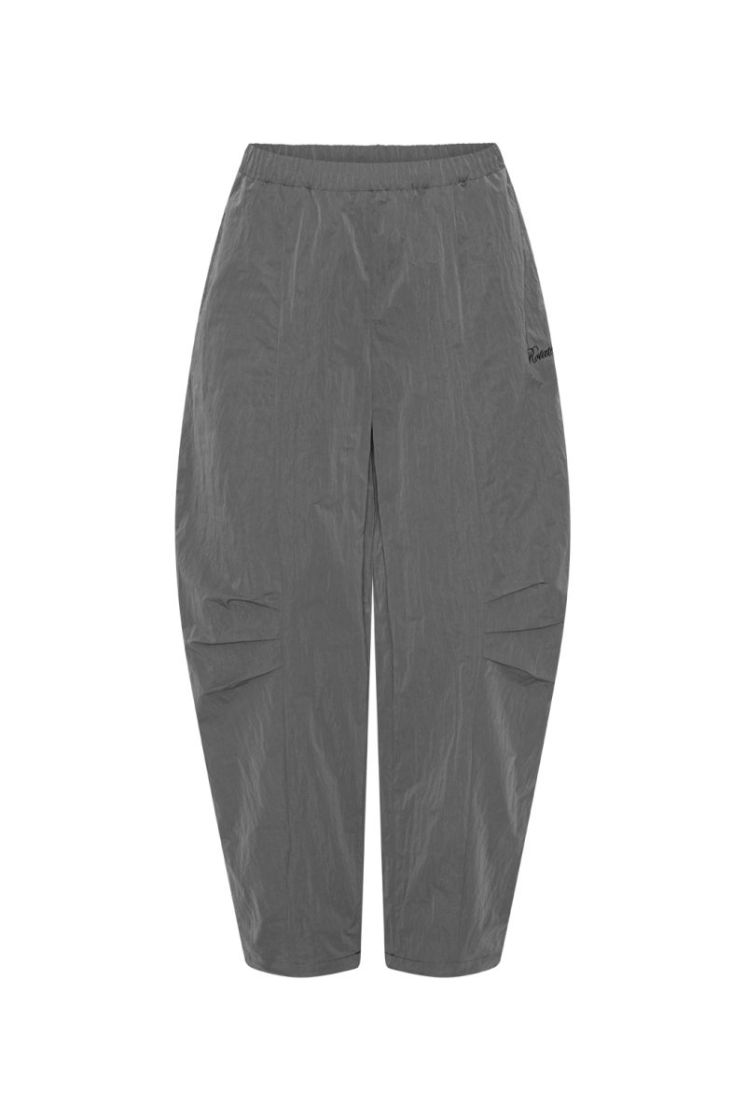CRISPY TRACK PANTS - GRAY PINSTRIP