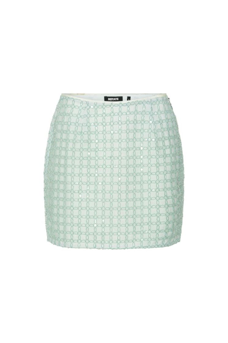 BEADED MINI SKIRT - Ice Flow