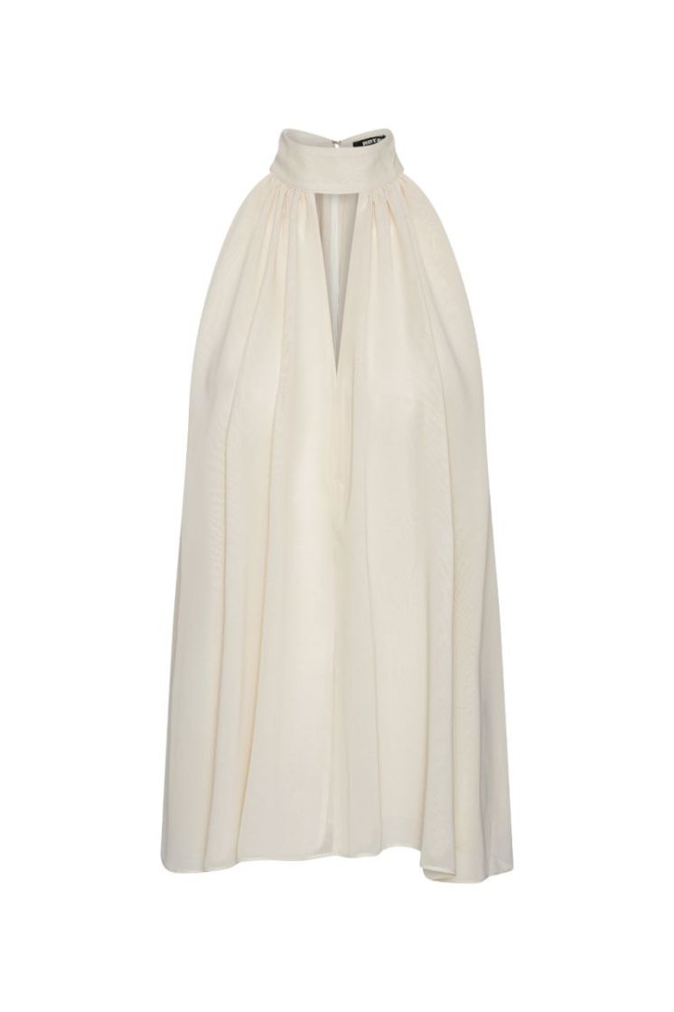 HALTERNECK BOW TOP - Turtledove