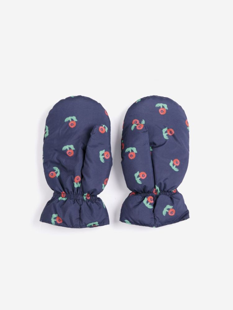 Stamp Bloom all over mittens 411 NAVY BLUE