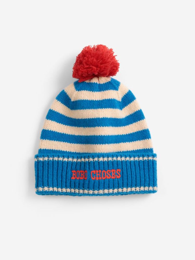Bobo Choses stripes knitted be 451 LIGHT BLUE