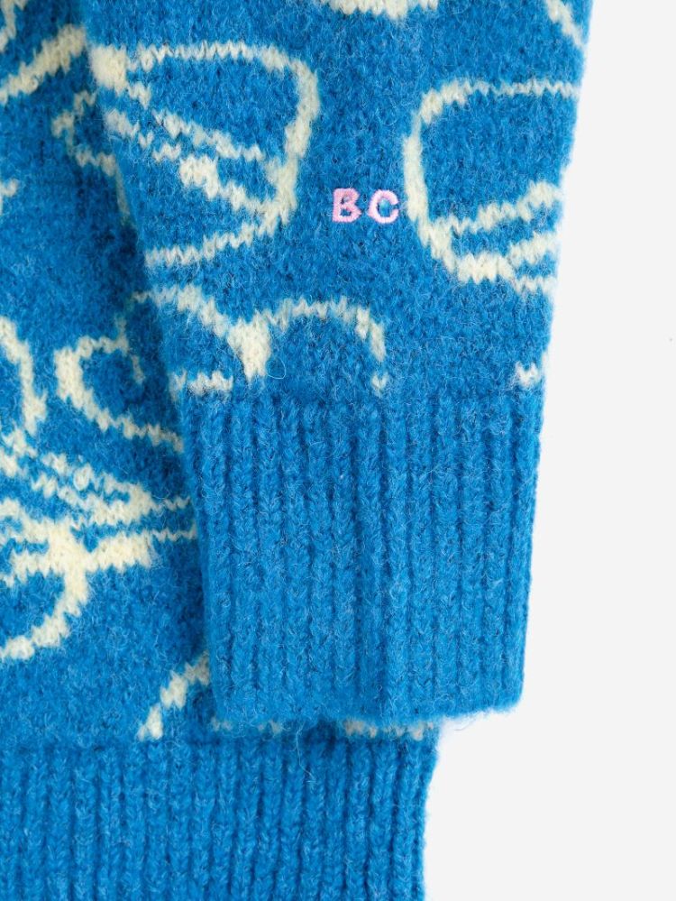Stripes jacquard jumper 681 LIGHT PINK