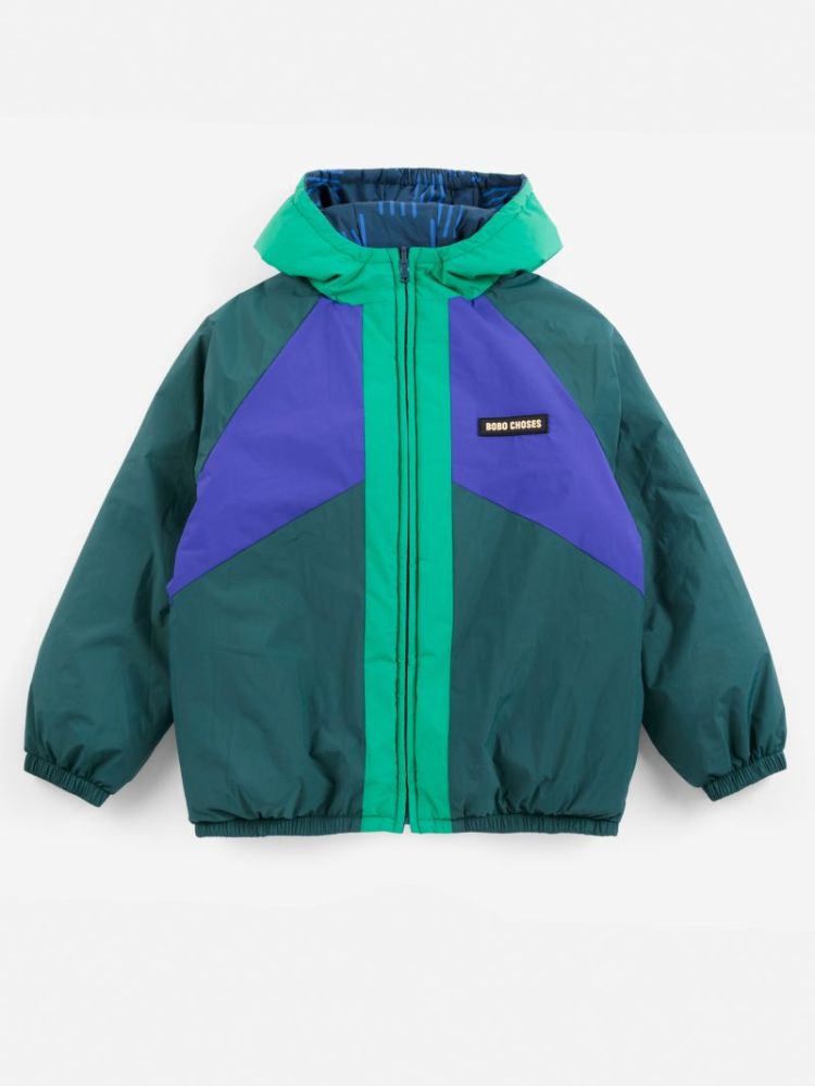 Almost Moiré all over reversib 411 NAVY BLUE
