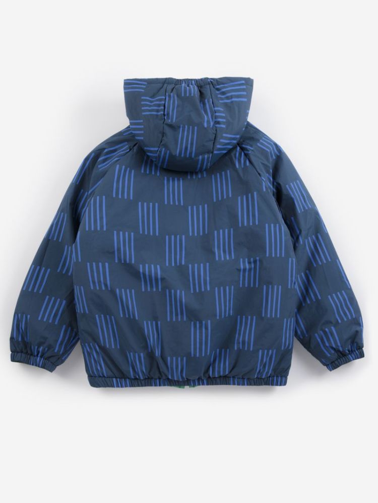 Almost Moiré all over reversib 411 NAVY BLUE