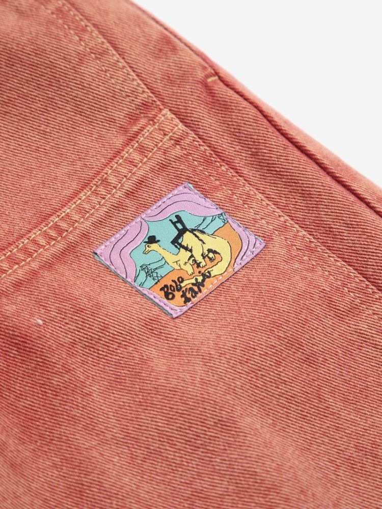 Taxi Saurus Tag twill pants 611 RED