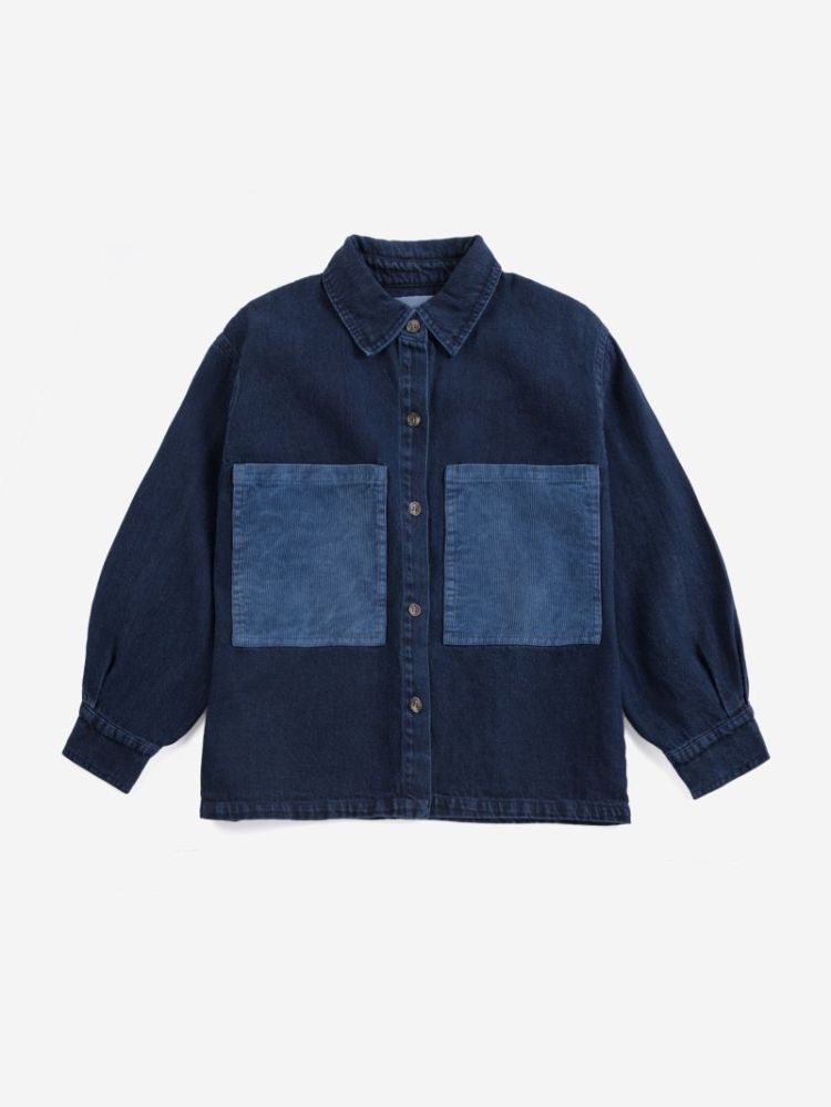 Booo Bo Choses Tag denim shirt 401 MIDNIGHT BL