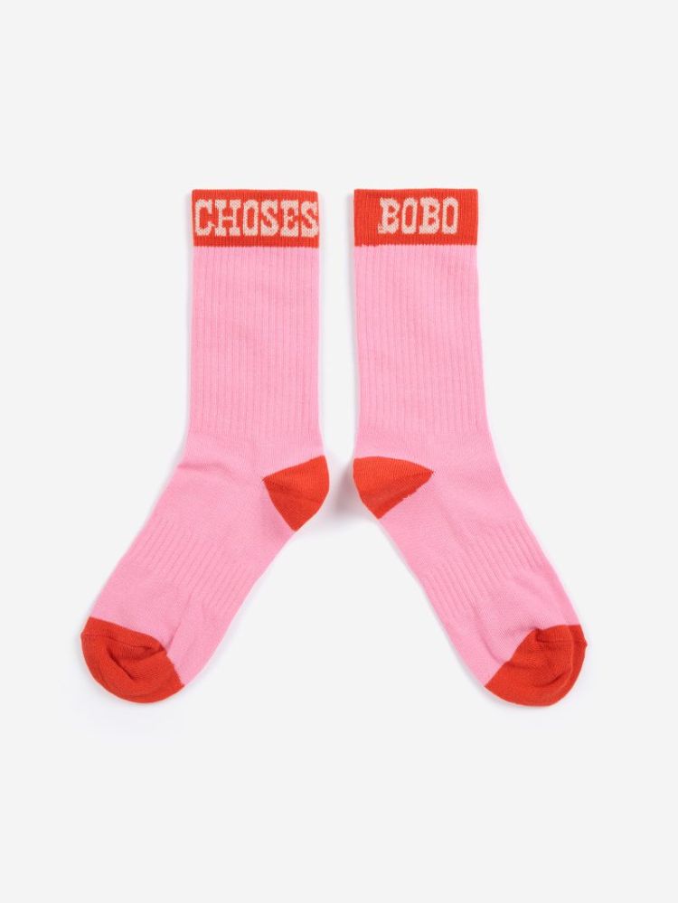 Bobo Choses Pop long socks 561 FUCHSIA